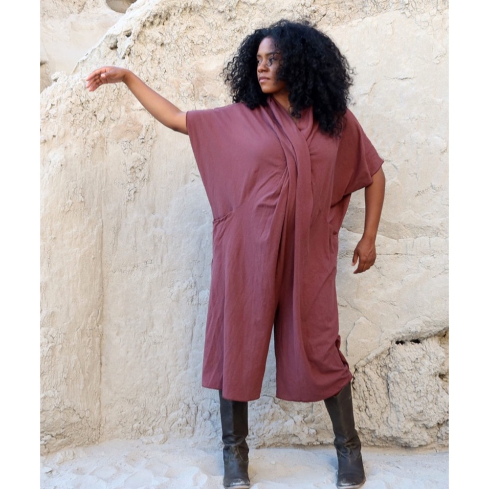 Shawl collar gaucho jumper by Gaia Conceptions